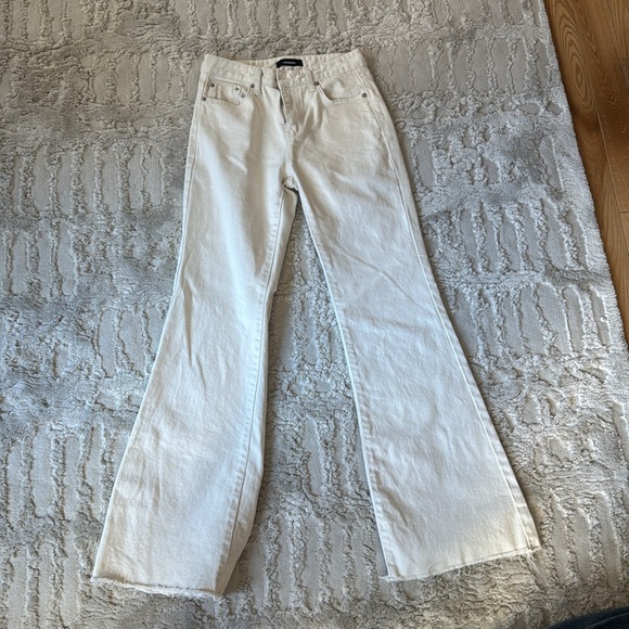 Lowburn cream Fit & Flare Jeans; size XS-S (fits like 25) - Picture 5 of 5